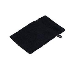 Gözze, lot de 4 gants de toilette noirs, 17x24 cm , 100% coton, excellente qualité 550 g/m², moelleux et utra doux Standard 100