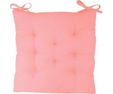 Deco&Co DÃ©coration intÃ©rieure naturelle - Galette de Chaise, Coton, Blush, Taille unique