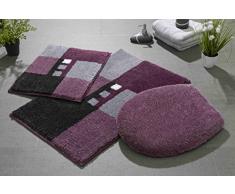 Linea Due MERKUR Tapis de Bain, Polyacrylique Supersoft, Baie, 40x50+50x80 cm