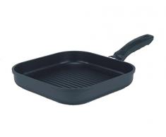 KRÜGER 2227 Poêle á Steak Leipzig 28x28 cm, Cast Aluminium, Noir, 28 cm