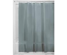 InterDesign 3.0 Liner doublure pour rideau de douche - grand rideau douche PEVA rÃ©sistant Ã moisissure 183 -0 cm x 183 -0 cm avec 12 Åillets - gris fumÃ©
