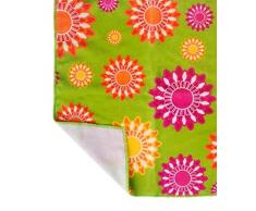 ADDIS par Vigar Flower Power Chiffons en Microfibre Vert/Rose