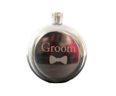 Robert Frederick Rond Flasque en Miroir et gravé â Groom, Assortis