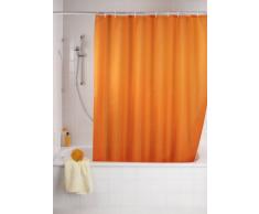 Wenko 20039100 Rideau de Douche en Textile Orange Anti Moisissure Dimensions 180x200 cm