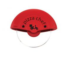 Fackelmann Coupe Roulette Ã Pizza Acier/Rouge/Argent