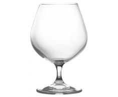 Crystaljulia 3150 cognacglas Lisse Moderne, Cristal de 6 Verres Ã Eau 400 ML