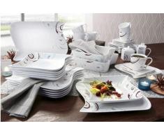 Creatable Ocean Classico Lot de 30 pièces de Vaisselle en Porcelaine Multicolore