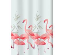 Spirella 10.16355 Rideau de douche Flamingo Saumon 180 x 200 cm