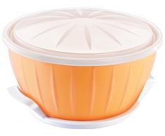 Tescoma Delicia Bol pour mÃ©langes avec levure, en Plastique Jaune, avec Gel Chauffant et diamÃ¨tre de 26Â cm