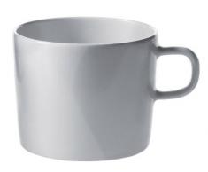Alessi Ajm28/78 Platebowlcup Tasse à Thé en Porcelaine Blanche, Set de 4 Pièces