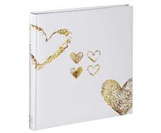 Hama Album Photo Lazise, 29 x 32 cm, 50 Pages Blanches, Doré