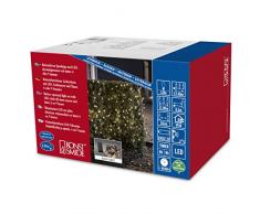 Konstsmide 3729-100 Guirlande dEclairage ExtÃ©rieur sur Pile avec Interrupteur 120 LEDs Blanc Chaud CÃ¢ble Noir