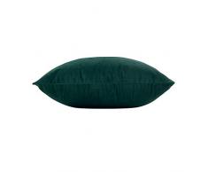douceur dintérieur coussin dehoussable 40x40cm velours veloutea vert