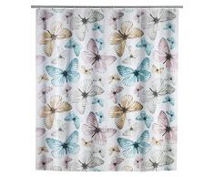 WENKO 22487100 Rideau de douche Butterfly, PEVA, 180 x 200 cm