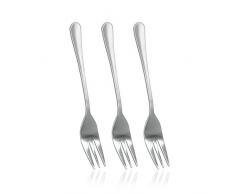 Metaltex 259906 Lot de 3 Petites fourchettes en Acier Inoxydable