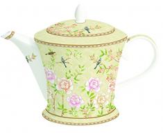 Easy Life 1350PALF Palace Garden COFFRET THEIERE 1L EN BONE CHINA, Multicouleur