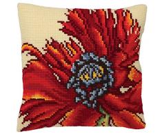 Collection DArt 5167 Extravagante Poppy Kit de Coussin Gros Trous Coton Multicolore 50 x 45 x 0,1 cm