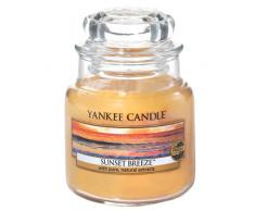 YANKEE CANDLE, Bougie parfumée dans Le Verre, Petit, Parfum Vanille, Citron, Verre, Orange, 8.9 x 6 x 8.9 cm