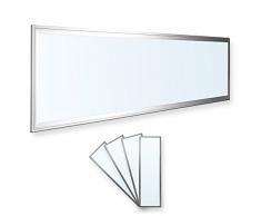 4x LEDVero 120x30 Panneau Ultraslim de LED dimmable - 36W, 3000lm, 6000K Plafonnier encastrÃ© avec clips de montage et transformateur EMV2016 dimmable - blanc froid