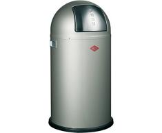 Wesco - Poubelle Pushboy 50L Nouvel-Argent