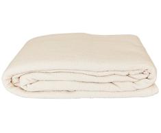 Mykonos Dessus de Lit Coton Ivoire 240 x 260 cm