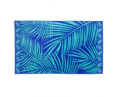 GÃ¶zze Serviette de Plage, 100% Coton, 100Â x 160Â cm, de FougÃ¨re, Bleu pÃ©trole, 10001â32, Coton, de FougÃ¨re/PÃ©trole, 41Â x 32Â x 3Â cm