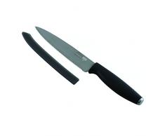 KUHN RIKON 26588 Colori Titanium Couteau dentelé Couteau Couteau de Chef Couteau de Cuisine dentelé, Plastique, Graphite, 24 x 2,5 x 2 cm