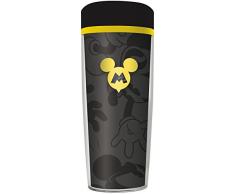 Grupo Erik Editores Gobelet de Voyage Mickey, Porcelaine, Noir, 20Â x 8Â x 20Â cm