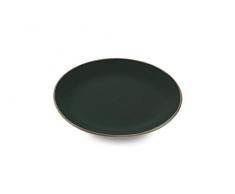 Villa DEste Home Tivoli 2191826 Lot de 6 assiettes Ã dessert en grÃ¨s Noir