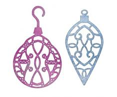 Cercles Lynn Designs Napperon de NoÃ«l Die, Acrylique, Multicolore, 2,5Â cm Ã 5,7Â cm, Lot de 2