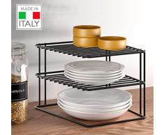Metaltex Étagère 3 PIANI Noir