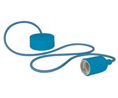 Velleman LAMPH01BL Luminaire Design à Suspension en Cordage Verre Bleu