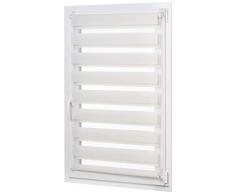 AmazonBasics Store Enrouleur Double, Crème, 96 x 150 cm