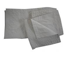 Linder 5053/15/835 Ensemble Literie JetÃ© de Lit et Boutis Polyester Ivoire 250 x 260 cm