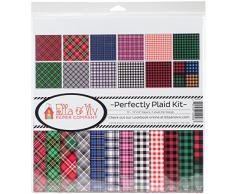 Ella & Vivpar Reminisce Eav-928Â Ella & Vivparfaitement Plaid Scrapbooking kit de Collection Ella et Vivparfaitement Plaid kit de Scrapbooking