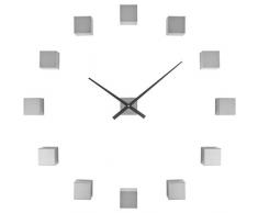 Karlsson KA5698SI Horloge Murale, Plastique, Argent, Taille uniq
