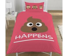 KidCollection Housse de Couette Simple en Polycoton Rose