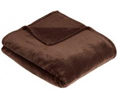 AmazonBasics Plaid en Peluche Toucher Velours pour la Chambre, Brun Chocolat, 127 x 152cm