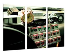 Tableau Moderne Photographique, Impression sur bois, Retour vers le Futur, Cinéma, 97 x 62 cm, ref. 26349