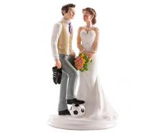 Dekora 305010 Figurine Sujet du Foot pour Le Gateau de Mariage 18 cm