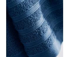 douceur dintérieur serviette de toilette 50x90 cm eponge vitamine bleu nuit