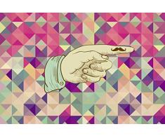 Papier Peint dÃ©co poster FINGERSTACHE 3 x 2,70 m | DÃ©co et photo murale XXL QualitÃ© HD Scenolia