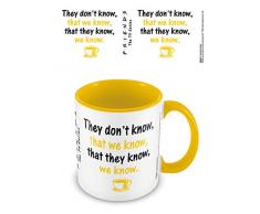 Friends MGC25311 (We Know) Yellow Coloured Inner Mug, Multicolore
