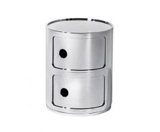 Kartell COMPONIBILE Table de chevet, gris