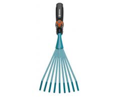Balai à Gazon Combisystem de Gardena : Balai à Main pour Ramasser les Déchets de Jardin, Largeur de Travail 12 Cm, en Acier de Qualité, Poignée Ergonomique, Protection Contre la Corrosion (8919-20)