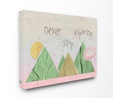 La Collection Stupell Décoration intérieure surdimensionné tendue sur Toile Décoration Murale, Multicolore