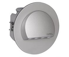 ledix 09â221â12, Applique murale LED, aluminium, argent, 7,3Â x 7,3Â x 4,85Â cm