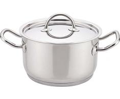 Kamberg - 0008080 - Faitout / Marmite Pro 32 cm - Acier Inoxydable Haute Qualité - Poignée anti chaleur inox - Couvercle inox - Tous feux dont induction