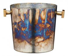 BarCraft BCWBMERCGLS Seau Ã vin mercurial Finition zinguÃ©e Verre