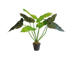 Leaf Design UK Plante Artificielle Ã Feuilles Persistantes en Plastique Noir 60 cm